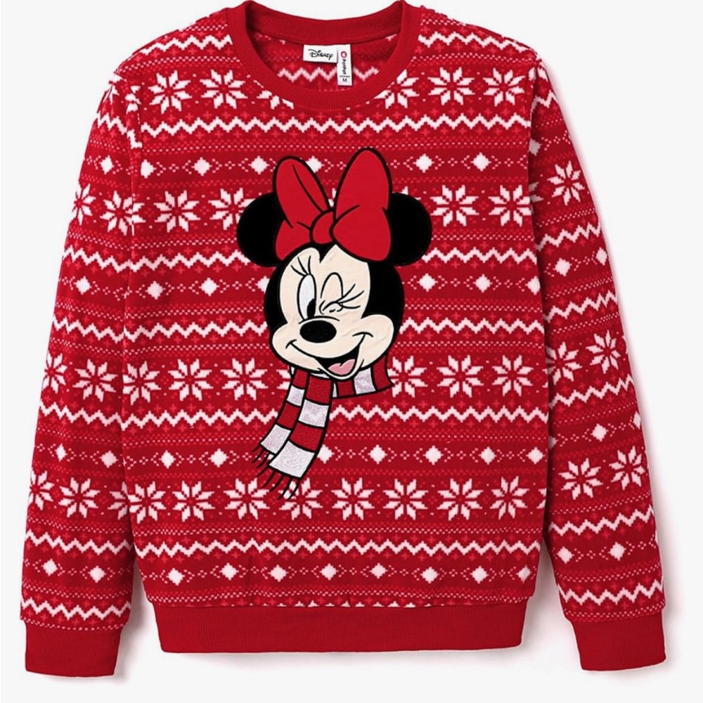Disney Minnie Mouse Christmas Sweater Women’s Small